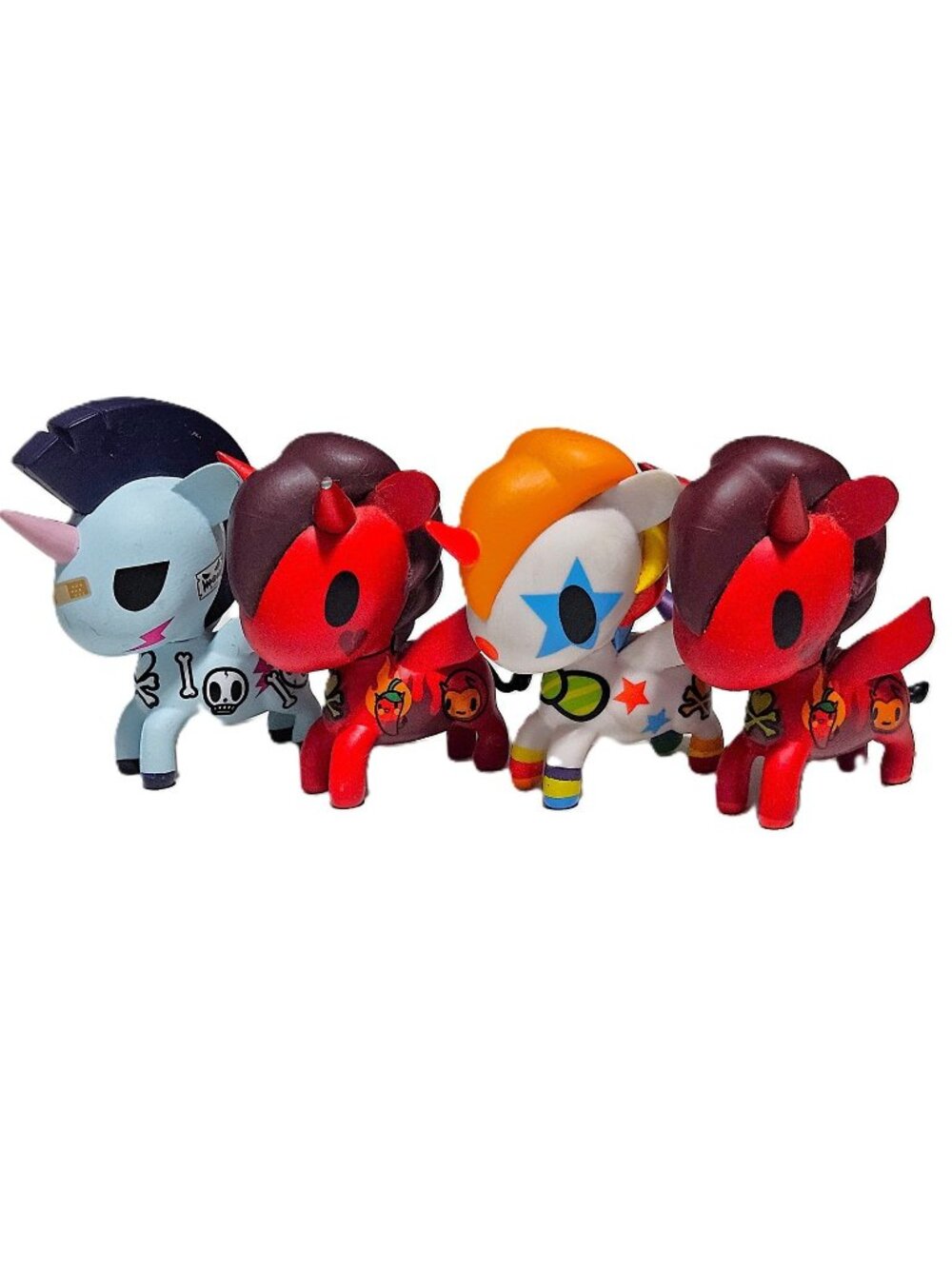 Tokidoki Unicorno Set of 4 Vinyl Figurines – Bowie, Pogo & 2 Peperino